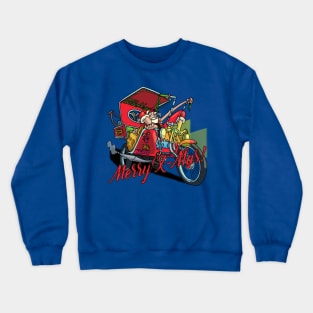 Moped Santa Crewneck Sweatshirt